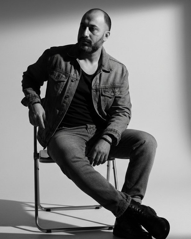 Ahmed M Elfalah, studio portrait